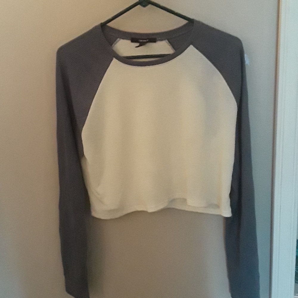 Forever 21 Cropped Baseball T